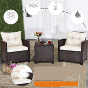 Tuinset - 3-delig - tuinstoelen - tuinstoelen verstelbaar - tuinstoelen stapelbaar - tuinsets -tuinstoelen stapelbaar