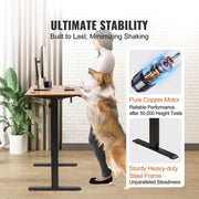 Bureau - Bruin - bureau Organizer - Elektrisch Bureau - Verstelbaar - Thuiskantoor - Studeren