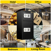 Kluis - Kluis Brandwerend - Geldkluis - Geld Kluis - Geldkluis Met Cijferslot - Geldkluis Met Sleutel - Geldkluis Groot - Dubbele Kluis - kluisje met cijferslot -