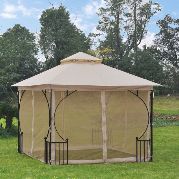 Partytent - Tuinfeesttent - Paviljoen - Tuinfeesttent - - Dubbel dak - 3 x 3m