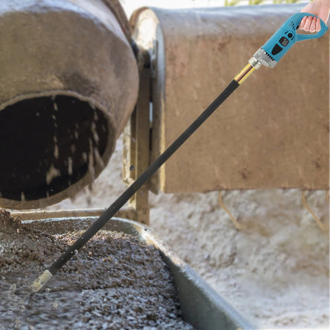 Betontrilnaald Pro - Elektrische Trilnaald voor Beton - Robuust Ontwerp - Verdichten van Beton - 1300W - 1.5m' Trilstaaf