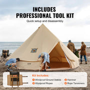 Yurt - kampeertent 2 personen - Kampeer tent - 3x3m - Bell Tent - Waterdicht