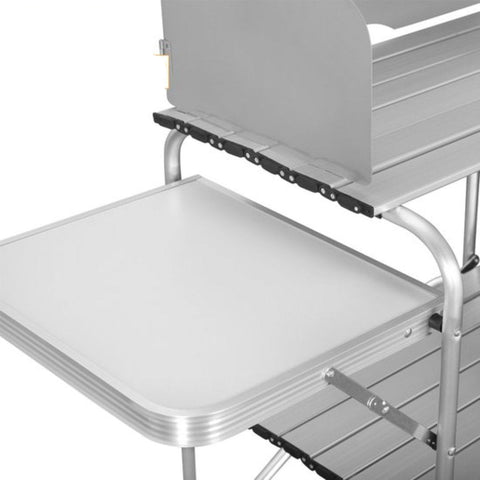 Campingkeuken Inklapbaar - 2 in 1 - Camping kast - Kampeer buitenkeuken - Kooktafel - Opvouwbaar