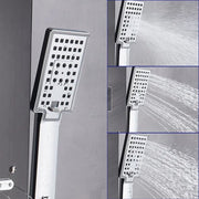Badkamer Douchekraan - Panel Systemen - Douchekop Regendouche - Mengkraan Douche - LED-Licht Douchepaneel - Waterval Regendouchekop - SPA-Massagejets - Douchekolomtoren - Digitale Watertemperatuurweergave - Zwart