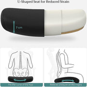 Bureaustoel - Ergonomische bureaustoel - Computerstoel - Mesh stoel - Verstelbare lendensteun en hoofdsteun - Maximale belasting 150 kg - Hoogte verstelbaar - Zwart