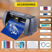 Cutting Plotter - Plotter Machine - Cutting Machine - 14 Inch - 800 mm per Second - 16 MB Memory - Repeatability: 0.0004 - Vinyl Cutting Machine - Blue