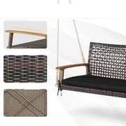 Schommelbank - Zwart - schommelbank 3 persoons - schommelbank buiten - schommelbank tuin - schommelbank tuinmeubelen