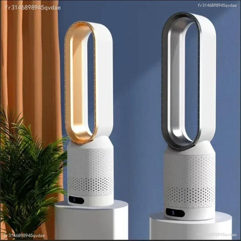 Torenventilator - Torenventilator Inclusief Afstandsbediening - Luchtzuiveraar - Luchtkoeler - Bladloos - 8 Snelheden - Bladloze - Ultra stil - Blauw