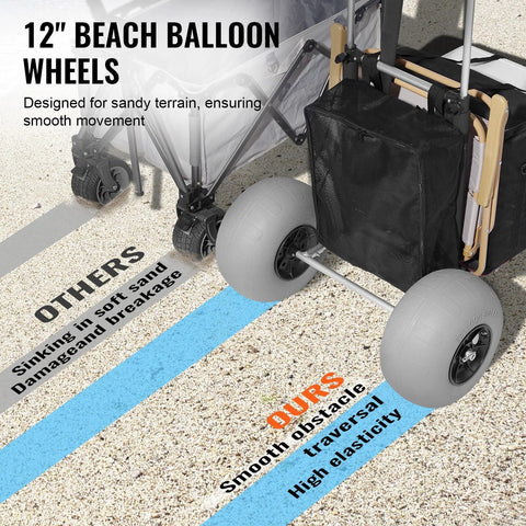 Strand dolly - Vouwzandkar - Strandtrolley - Strandwagen - Opvouwbaar