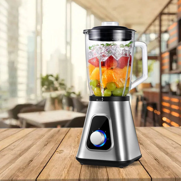 Blender - Smoothie Maker - Mixer - 1300W - 1.5L - Personal Blender - Combo voor Bevroren Fruitdranken, Sauzen - Zilver & Zwart