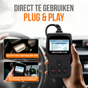 OBD Scanner - OBD2 - Auto uitlezen - Storing Verwijderen - NL Taal - Auto scanner - Diagnose apparatuur voor auto's - Motorstoring - Zwart