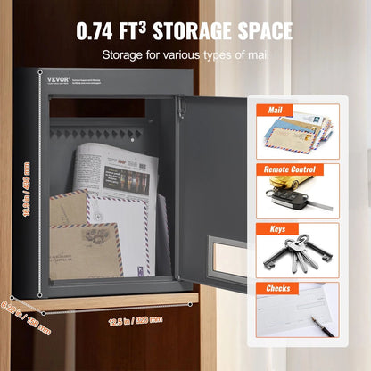 Letterbox - Letterbox with code - Anti-theft letterbox - Waterproof