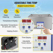 Ultrasoon reiniger - Draagbaar - Professionele Ultrasone Reinigingsapparaat - 40kHz - 220V - Reinigingsapparaat voor Sieraden en Brillen - 316 RVS - 3L - Zilver