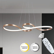 Hanglamp - Kroonluchter - Goud - Woonkamerlamp - Dimbaar Met Afstandsbediening - Moderne lamp - Eetkamer Lamp - LED Plafondlamp - Plafonniere
