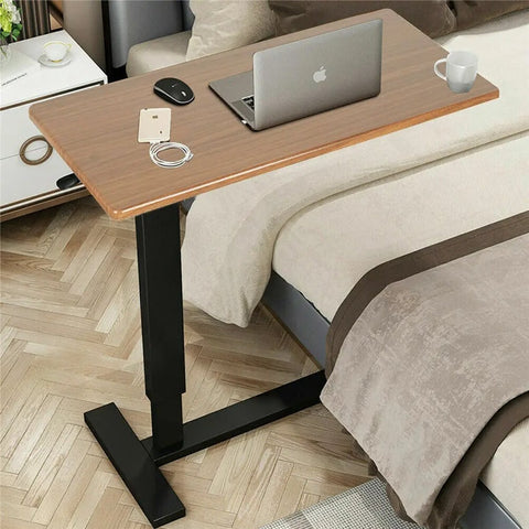 Laptoptafel - Laptray - Laptray Schoot Dienblad - Lap Tray - Laptop Standaard - Laptoptafel - Laptoptafel Op Wieltjes - Laptop Bijzettafel - 80x40x89.50