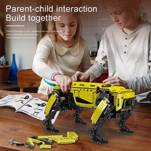 Technische Speelgoed - Bestuurbaar via App - Rc Gemotoriseerde Boston Dynamics - Grote Hond - Set - Montage - Alphadog - Bouwstenen - Bricks