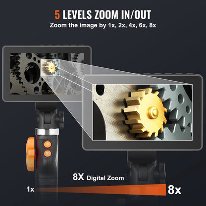 Endoscoopcamera - Endoscoop - Bidirectioneel 180° - Geschikt voor IndustriëLe Inspectie - 1080p - Zwart