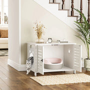 Kattenbak Kast - Houten Kattenbak Behuizing - Verborgen Kattenbak - Groot Kattenhuis Meubilair - (LxBxH) 45X60X50 cm