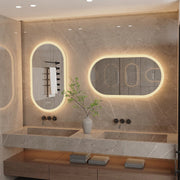 Mirror with lighting - For the bathroom - LED lighting - Both horizontal and vertical - Anti-fog