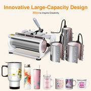 MP-3881 8-in-1 hittepersmachine, 30 oz grote capaciteit, verwarming met dubbele buis, nauwkeurige digitale bediening, 360 ° draaibaar