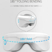 Oogmassage Apparaat - Massager - Ontspanning - Met Trillingen - Verlicht Vermoeidheid - Bluetooth - USB - 23x9x9 cm - Wit