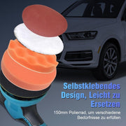 Elektrische excentrische auto polijstmachine - 21 V, inclusief polijstaccessoires - EU-versie