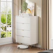 Kast - Dressoirkasten - Garderobekast - Opbergkast - Woonkamerkast - Modern - 60 cm x 34 cm x 91 cm - Wit