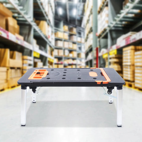 Multifunctionele Werkbank - 7-in-1 - Transport Trolley - Tot 250kg - 109x55 cm - Hoogte Verstelbaar - 4 Wielen - Opvouwbaar - Inklapbaar