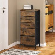 Ladekast - Ladenkastje - Ladenkast - Ladekastje - Ladekasten Slaapkamer - Commode - 45x95x30 Cm - Hout & Stof