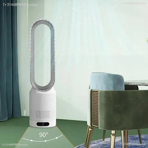 Torenventilator - Torenventilator Inclusief Afstandsbediening - Luchtzuiveraar - Luchtkoeler - Bladloos - 8 Snelheden - Bladloze - Ultra stil - Oranje