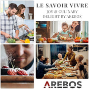 Gaskookplaat 5 branders - Roestvrij staal - Incl. roosters & ontstekingsbeveiliging