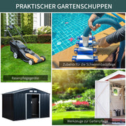Gereedschapsschuur Tuinhuis Gereedschapsschuur Tuinkast Gereedschapskast Metaal