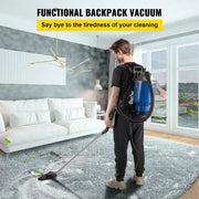 Vacuum Cleaners – 4L Commercial Industrial Backpack Vacuum Cleaner - 5 in 1 Lightweight with HEPA Filter - 1000W - 220V