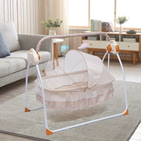 Babyschommel - Schommelstoel baby - Elektrische wipstoel - Bluetooth muziek - Verstelbaar in verschillende standen
