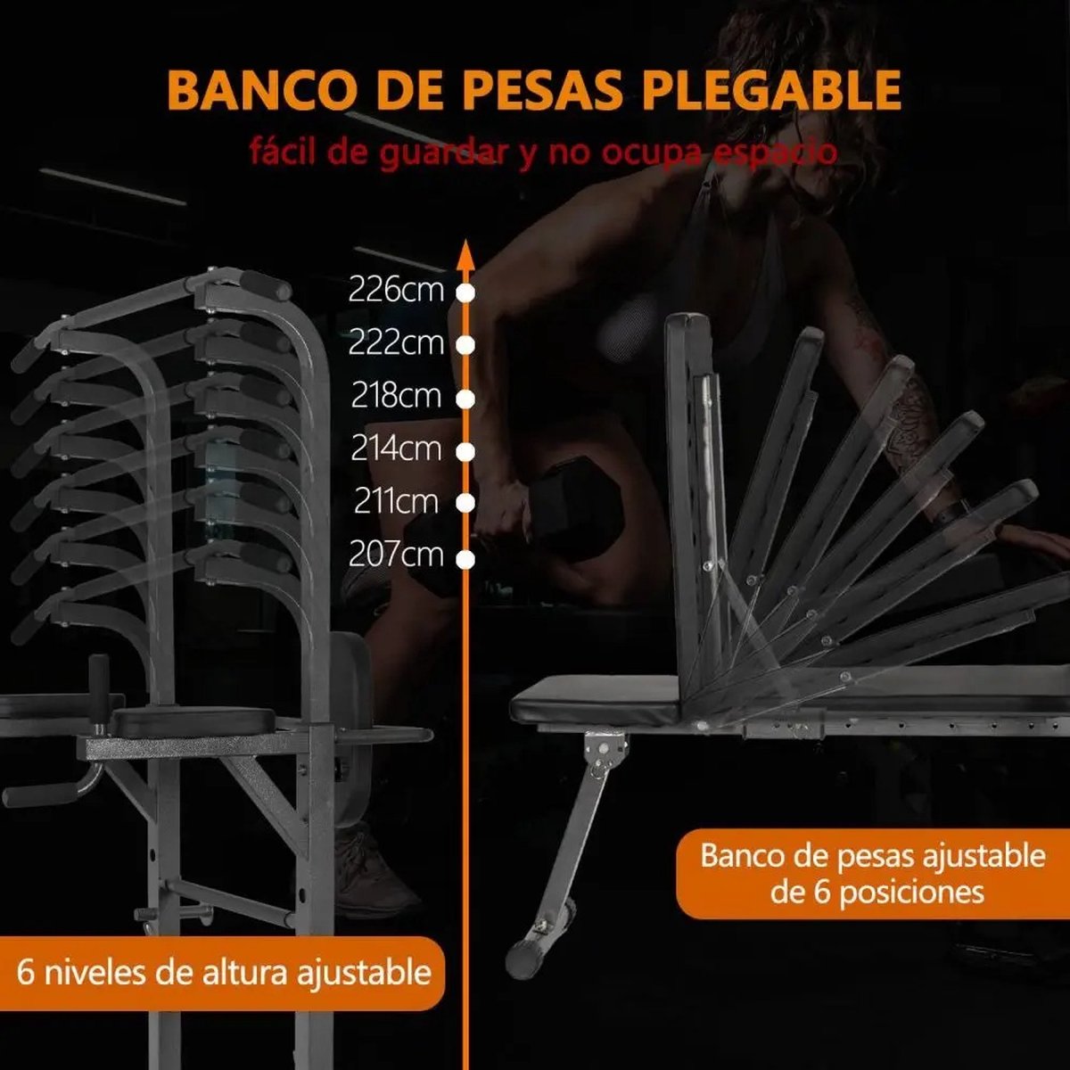 Pull up station - Fitness bank - Homegym - Fitness station - Krachtstation - Dipping Station