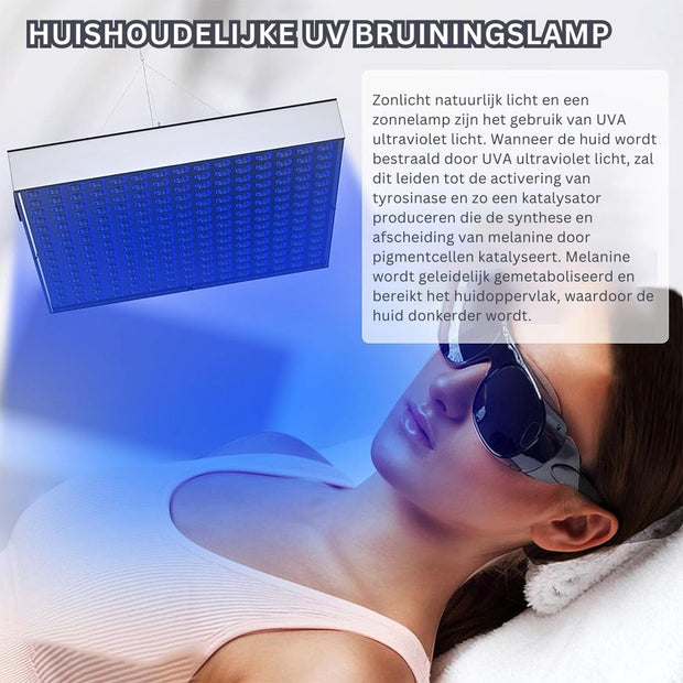 Zonnehemel - Gelaatsbruiner - Zonnebank - Gezichtsbruiner - 225PCS Blue Light - 45W - Koude Kaser LED - Zonnebankbruiner voor Huidverzorging