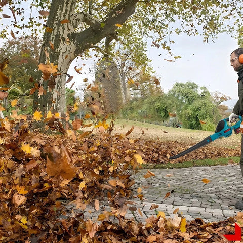 Draadloze Bladblazer - Sneeuwblazer - Stofblazer - Luchtblazer - 18V - 5500W - Elektrisch - 2 Accu's - Accu lader- Efficiënt schoonmaken - 5 Standen - 180 km/h - Antisliphandvat - Verlengstuk voor precisie - Zorgt voor veiligheid