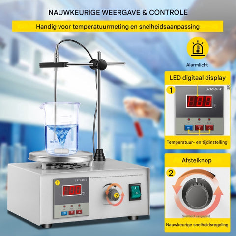 Magneetroerder met verwarmingsplaat - Magneetroerder - Magnetische Agitador