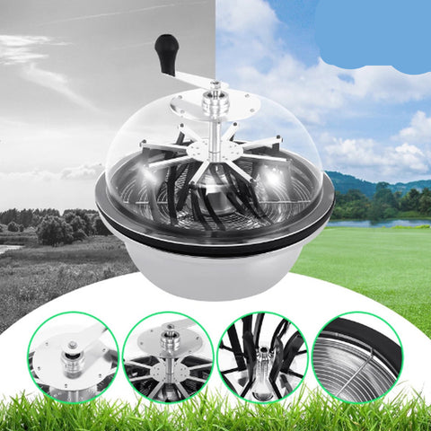 Oogsttrimmer - Roestvrijstalen 41 cm Kom - Stalen Messen - Knipmachine - 24 Rubberen Strips - Voor Verwijderen van Bladeren - Droge en Natte Bladeren