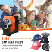 Transfer press - Heat press - 3 in 1 Hat Cap Heat Press Machine
