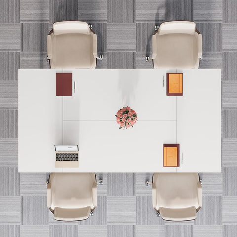 Bureau - Modern Bureau met Gouden Metalen Frame - Computerbureau - Computer Tafel - Bureautafel - Wit en Goud - 159 x 79 x 78 cm