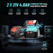 Takken Knipper - Heggen Knipper - Takken Schaar - Heggen Schaar - Met Verlengstuk - Uitschuifbaar - 2x Accu - Blauw