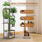 Plantenladder - Plantentrap - Plantenrek Opbergrek - Plantenstandaard - Plantenhouder - Bloemenrek – Bloementrap Met 5 Etages – Voor Buiten En Binnen – Voor Hoek, Tuin En Balkon