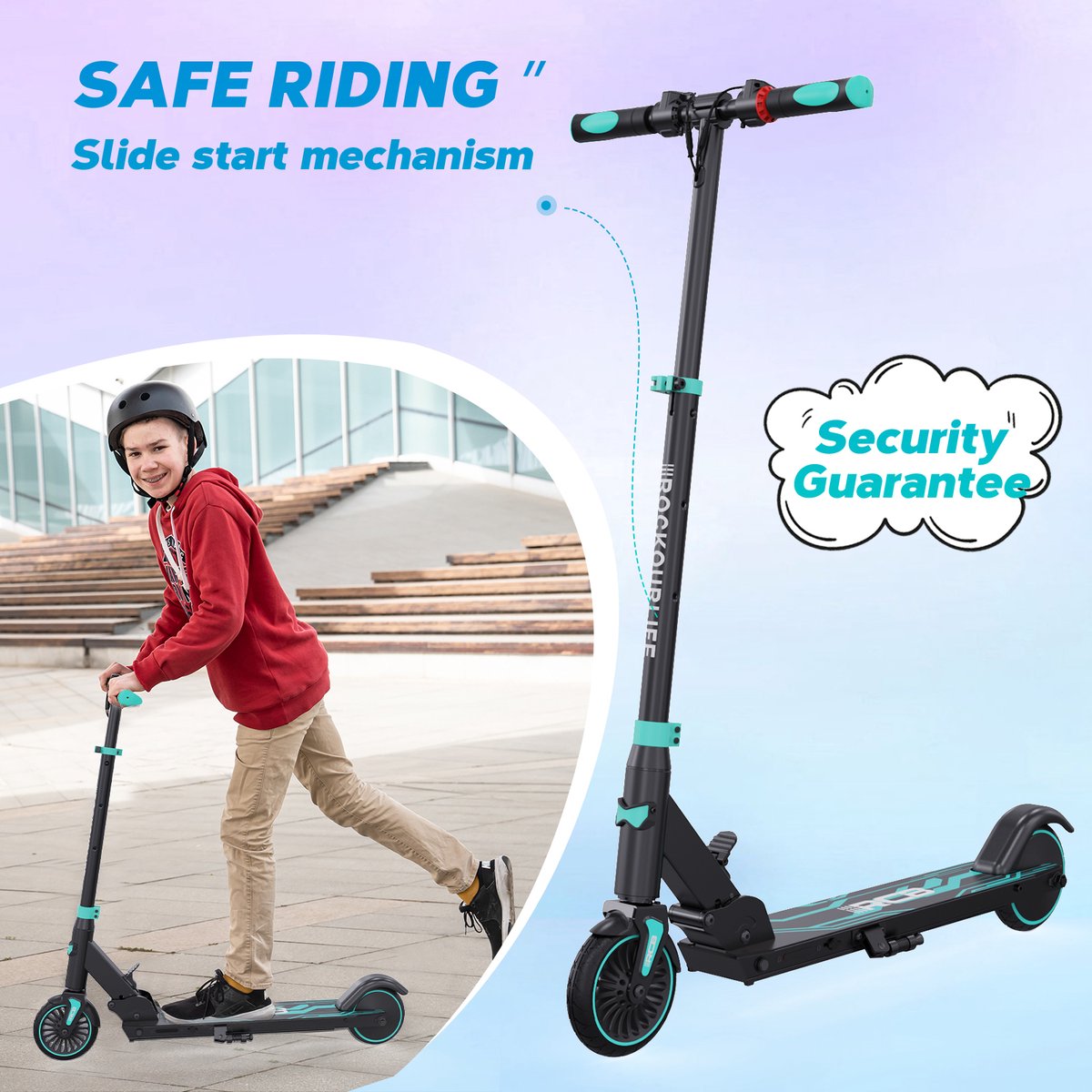 Elektrische Step Kinderen - Kinderstep Inklapbaar - 250W - Max 20km/u - 5.5" Wielen - Blauw