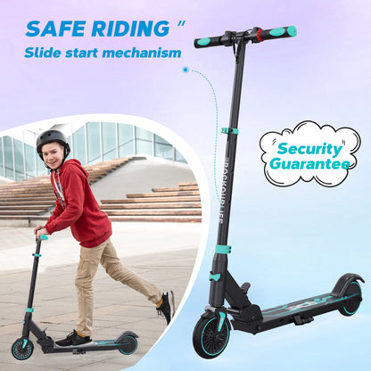 Elektrische Step Kinderen - Kinderstep Inklapbaar - 250W - Max 20km/u - 5.5" Wielen - Blauw