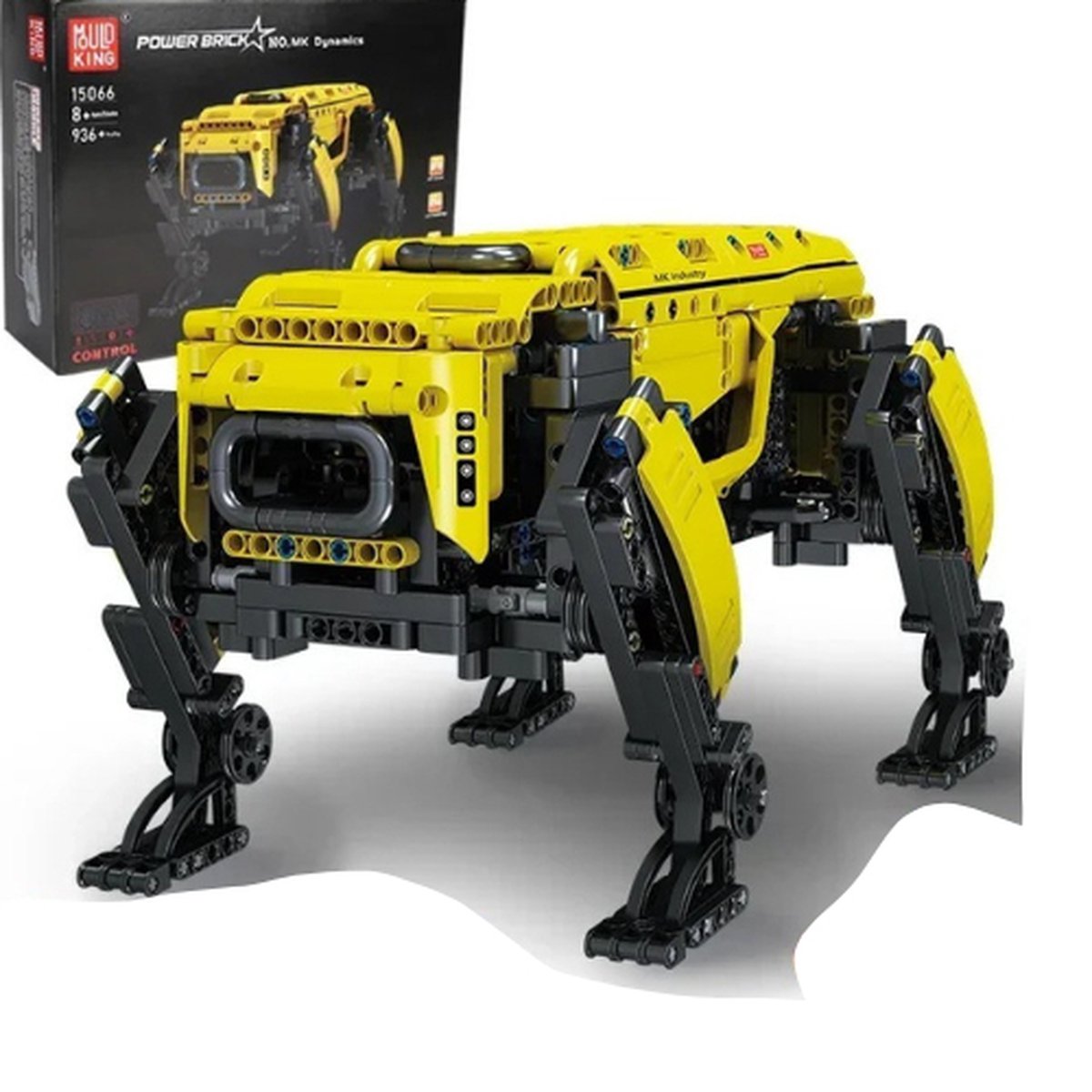 Technische Speelgoed - Bestuurbaar via App - Rc Gemotoriseerde Boston Dynamics - Grote Hond - Set - Montage - Alphadog - Bouwstenen - Bricks