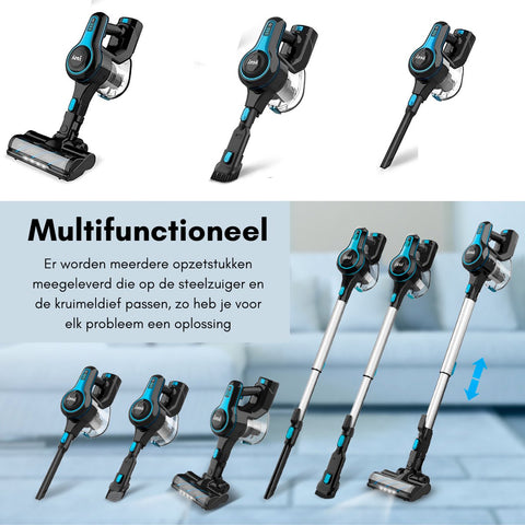 Bagless Cordless Stick Vacuum Cleaner - Handheld Vacuum Cleaner Best Seller - Handheld Stick Vacuum Cleaner - 1.2L Dust Container Capacity - 12000Pa Suction Power - 5-Stage Filtration