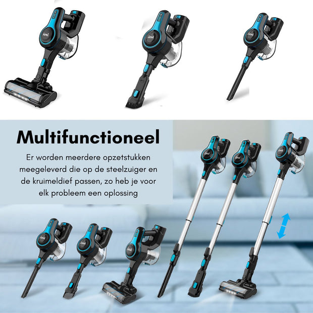 Bagless Cordless Stick Vacuum Cleaner - Handheld Vacuum Cleaner Best Seller - Handheld Stick Vacuum Cleaner - 1.2L Dust Container Capacity - 12000Pa Suction Power - 5-Stage Filtration