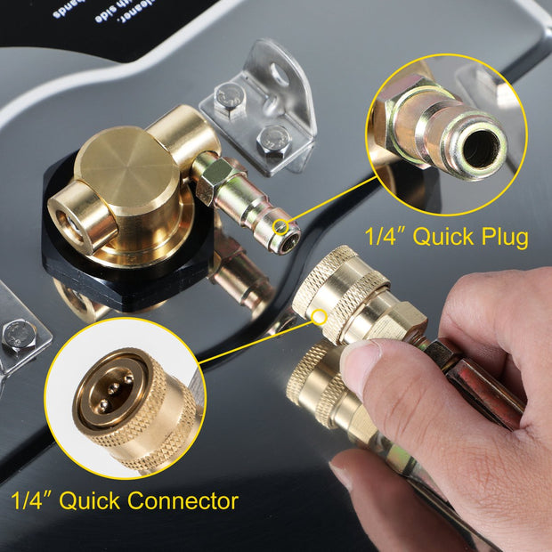 Hogedrukreiniger - Dia.45 cm - Roterende Oppervlaktereiniger - Max.4000PSI - Hogedrukreiniger Stoom - 304 RVS - Roterend Mondstuk en Borstelhaar - Zilver