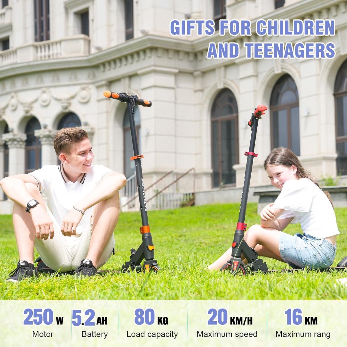 Elektrische Step Kinderen - Kinderstep Inklapbaar - 250W - Max 20km/u - 5.5" Wielen - Blauw